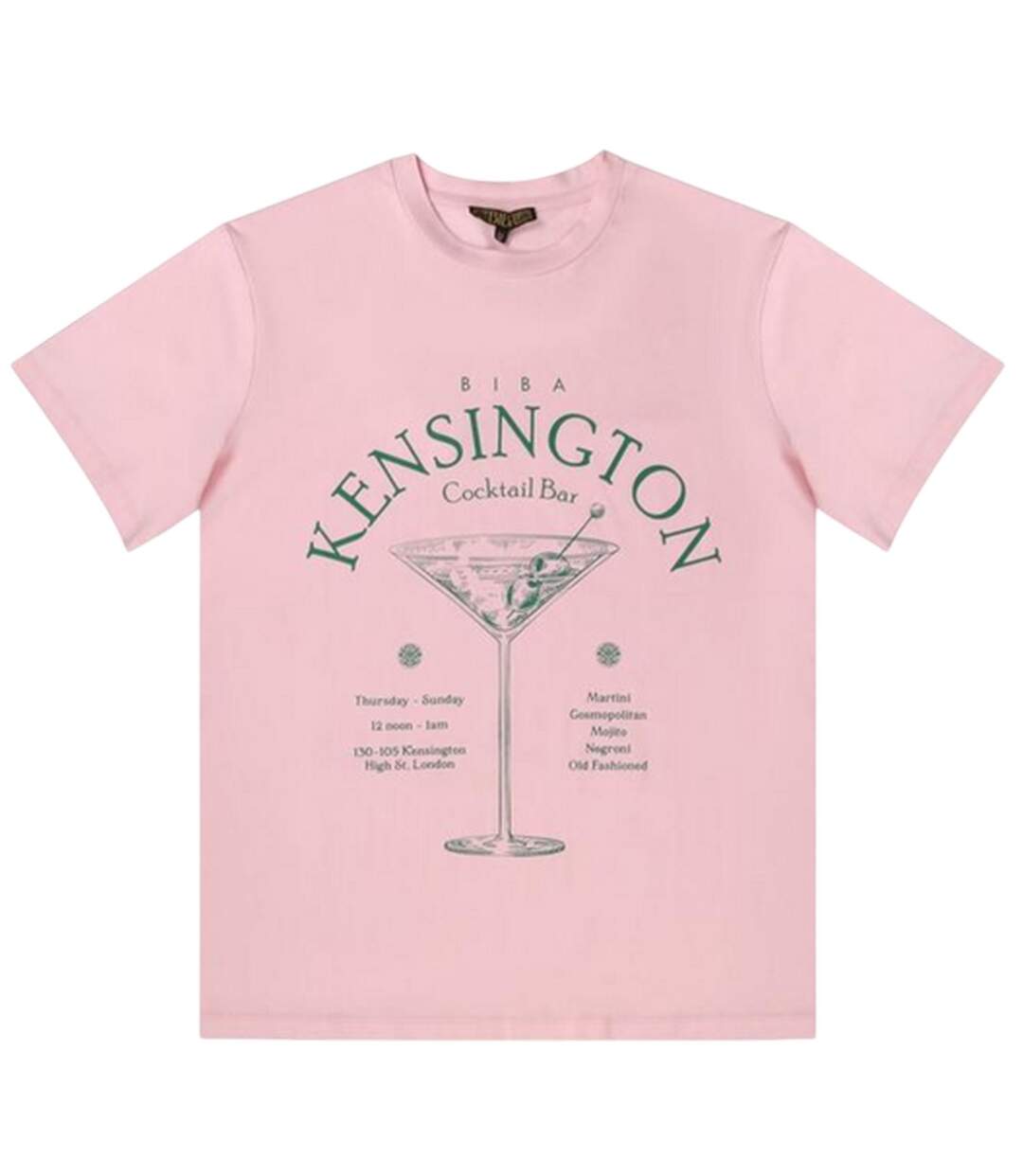 T-shirt Motif/style Cocktail Kensington Femme Rose Biba-1