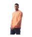 Mens Crew Neck Regular Casual Sweater Top Pastel Orange Boss-2