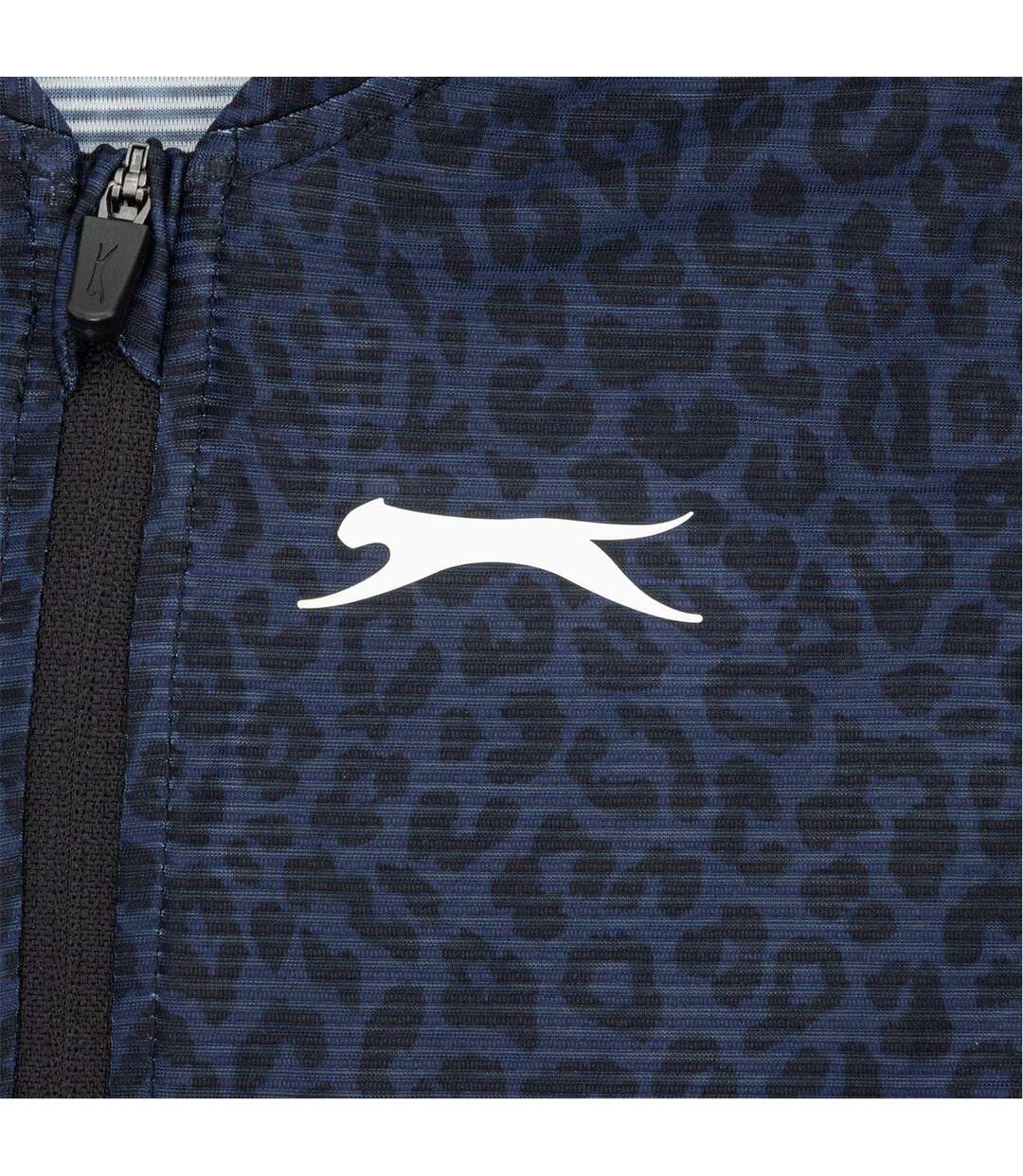 Polo Sans Manches Motif/style Léopard Femme Noir Slazenger-4