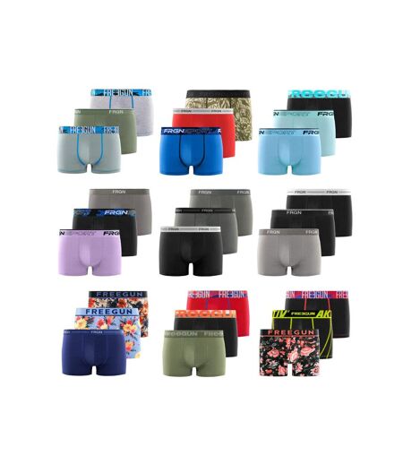Pack Surprise de 6 Boxers coton homme Freegun