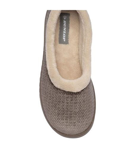 Ladies Textured Ballerina Slippers Brown Tan Warm UK 3-8