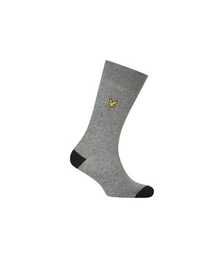 Lot De 5  Paires De Chaussettes Motif/style Contrasté Homme Noir Gris Lyle & Scott
