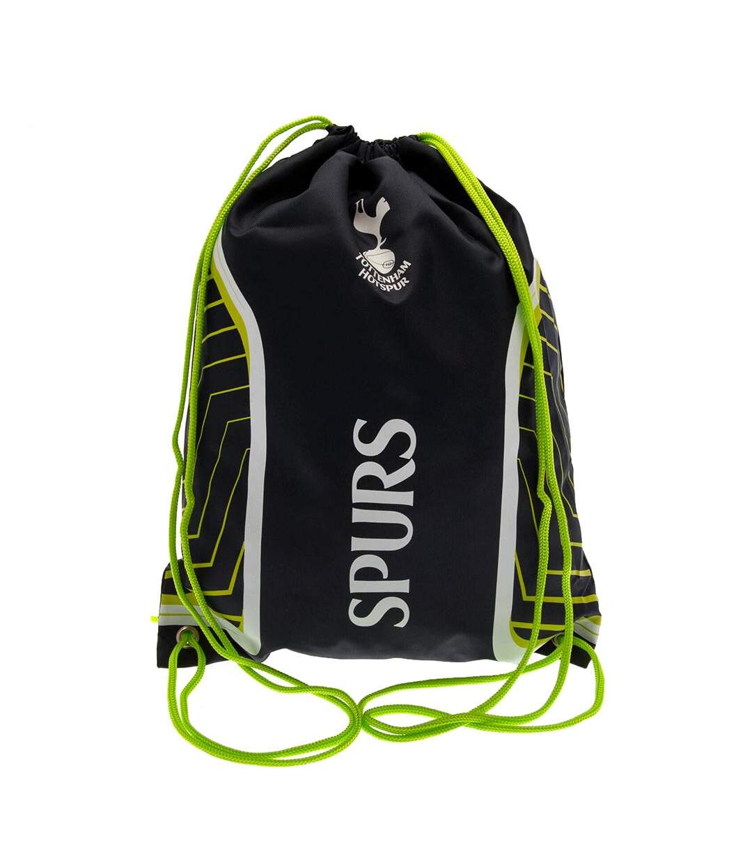 Tottenham Hotspur FC Flash Drawstring Bag (Black/Green/White) (One Size)