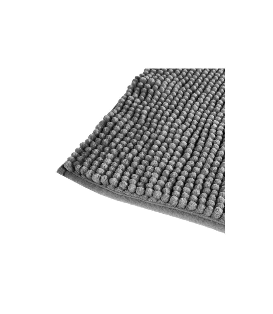 Tapis de Salle de Bain Chenille 50x80cm Gris-2
