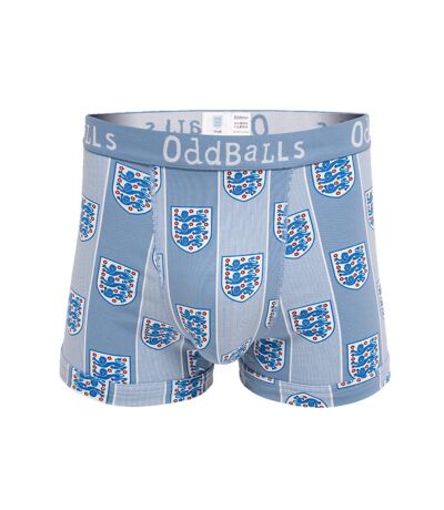 OddBalls Mens 1996 Away England FA Boxer Shorts (Light Blue) - UTOB199