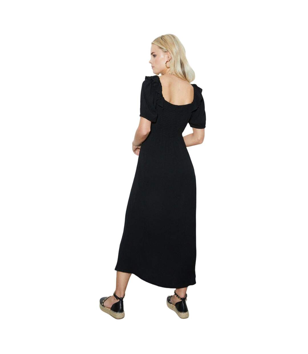 Robe mi-longue femme noir Dorothy Perkins-2