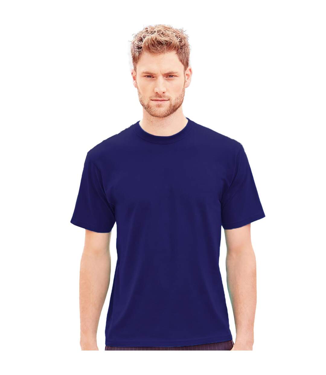 T-shirt À Manches Courtes Homme Pourpre Russell-1