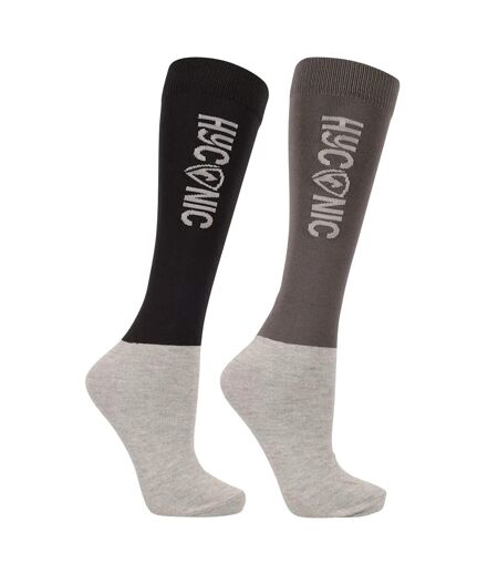Pack Of 3  Unisex Adult Contrast Socks  Red Black HYCONIC