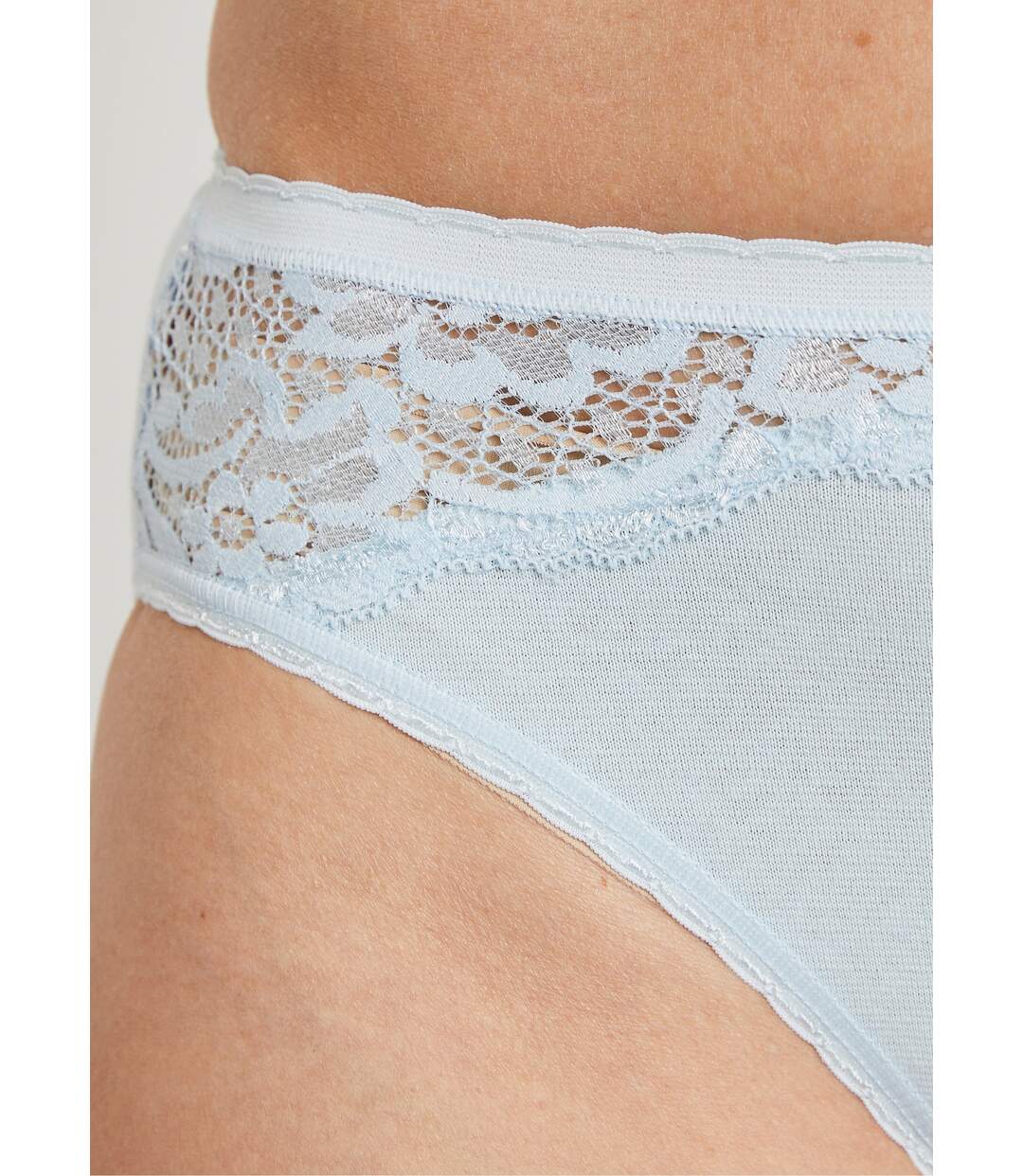 Culottes échancrées dentelle et coton-4