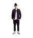 Mens Ribbed Waistband Sweatpants Black Lyle & Scott-2