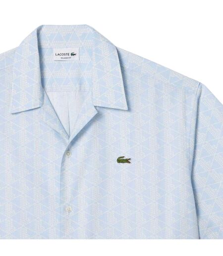Chemise Manches Courtes Homme Bleu Clair Lacoste