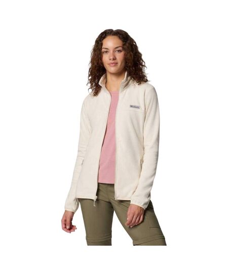 Womens/ladies Funnel Neck Regular Long-sleeved Sweatshirt Chalk Columbia