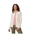 Womens/ladies Funnel Neck Regular Long-sleeved Sweatshirt Chalk Columbia-2