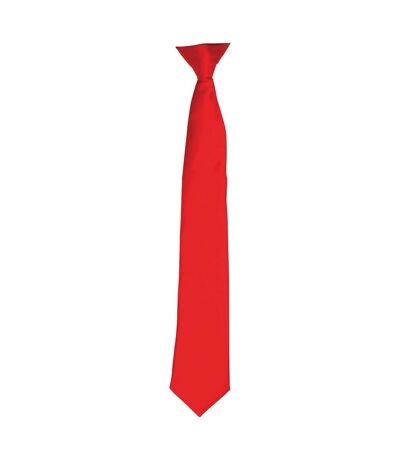 Premier Unisex Adult Satin Tie (Red) (One Size)