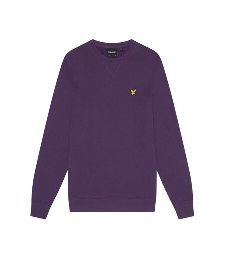 Mens crew neck long-sleeved sweatshirt thistle shadow Lyle & Scott