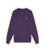 Mens crew neck long-sleeved sweatshirt thistle shadow Lyle & Scott