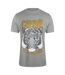 T-shirt Motif Imprimé Tigre Homme Gris Chiné Cavalli Class-1