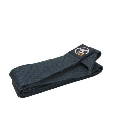 Unisex adult yoga mat carry strap dark blue Fitness Mad