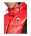 Mens Henrico Hooded Gilet Red Born Rich-4