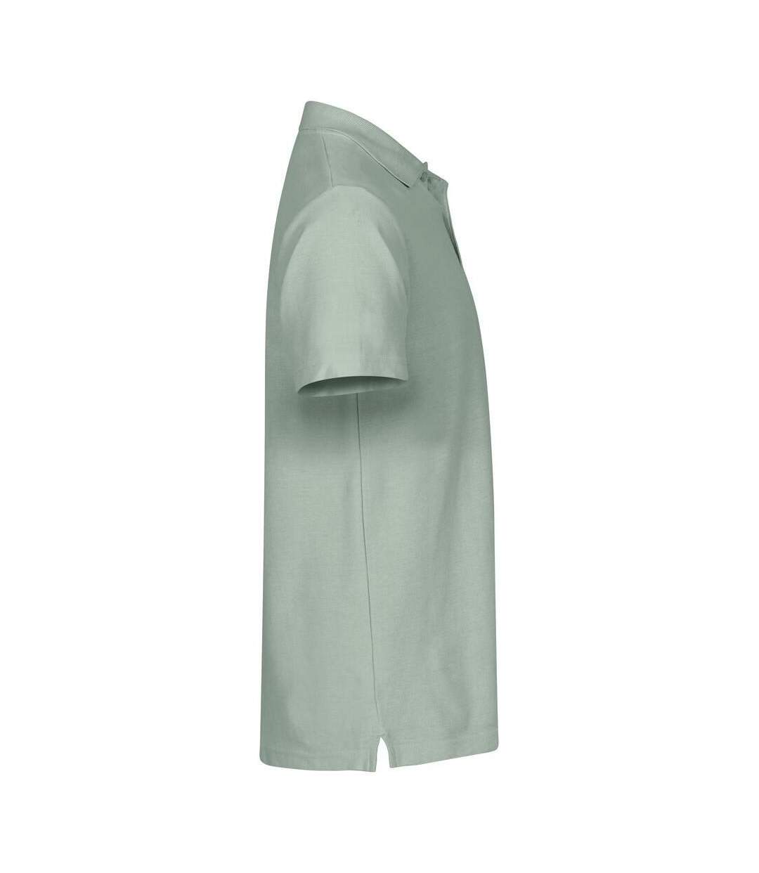 Polo Basic Homme Vert Sauge Clique-4