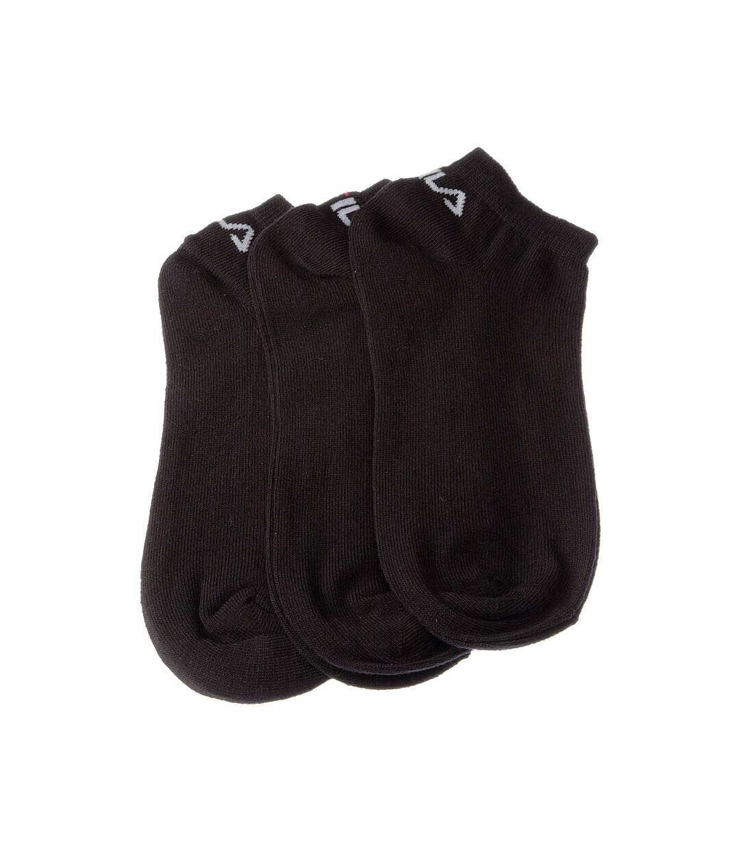 Chaussette Mini-chaussettes - Lot de 3 - Sans bouclette - Multisport - Fine - Coton - Noir-2