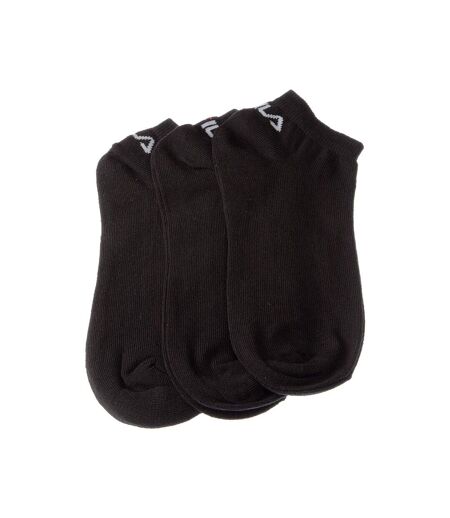 Chaussette Mini-chaussettes - Lot de 3 - Sans bouclette - Multisport - Fine - Coton - Noir