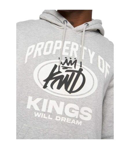Sweat À Capuche Prop Homme Gris Chiné Kings Will Dream