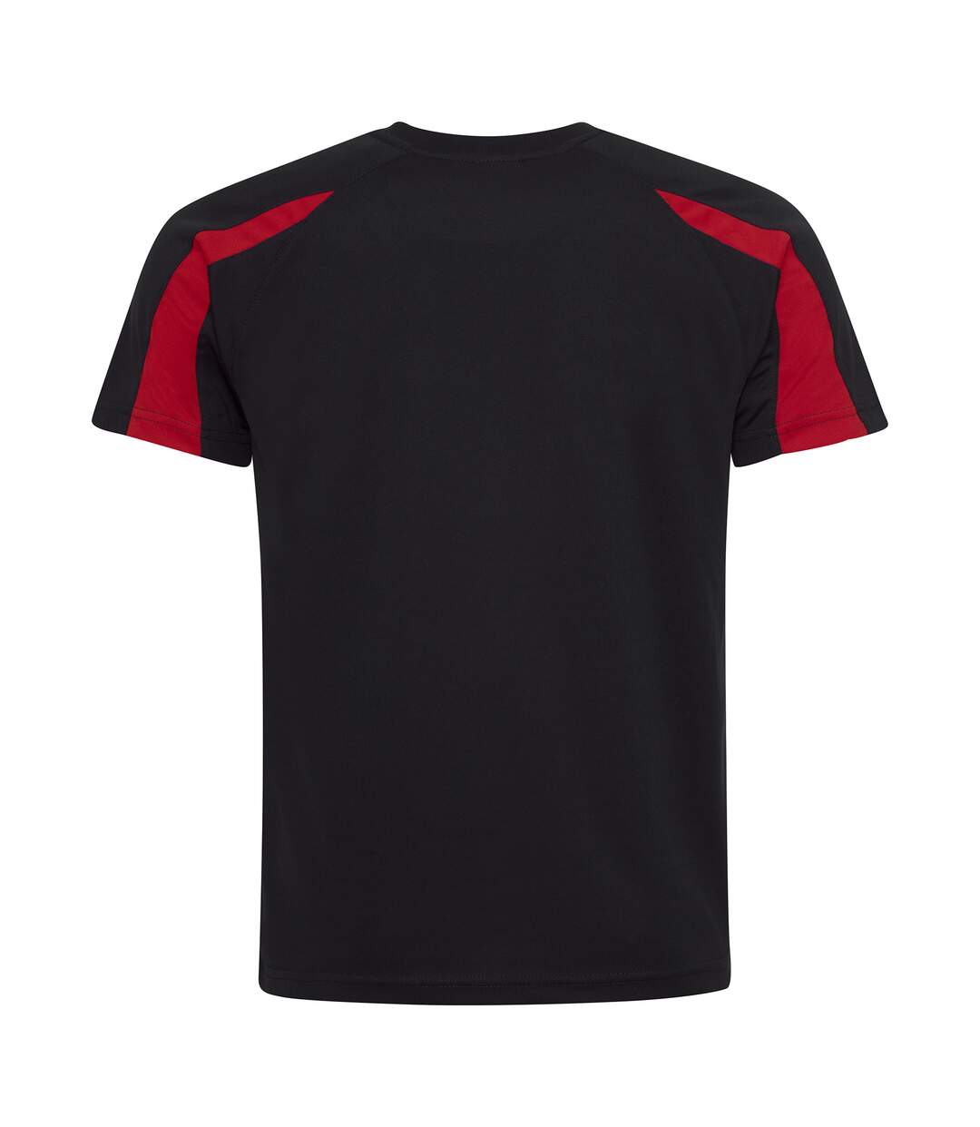 T-shirt sport contraste homme noir/rouge feu Just Cool