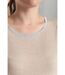 Tee shirt col rond lurex manches courtes femme Tee Summer Taupe Clair | Gerard Pasquier-5
