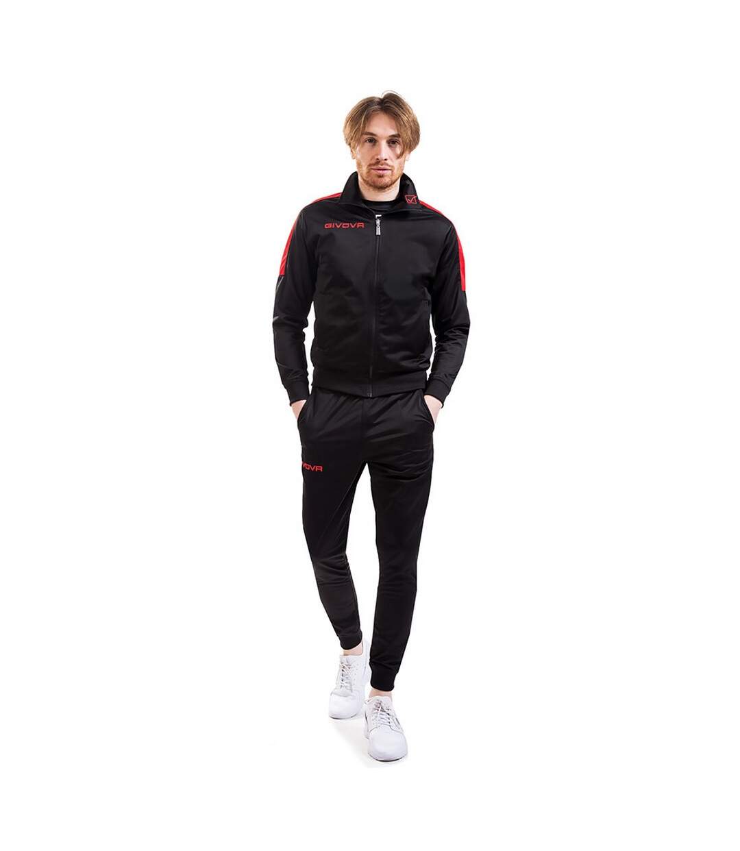 Ensemble De Survêtement Tuta Revolution Homme Noir Rouge Givova-1