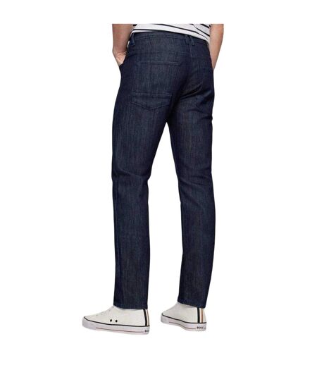Mens Delaware3 Dark Wash Slim Jeans Navy Boss