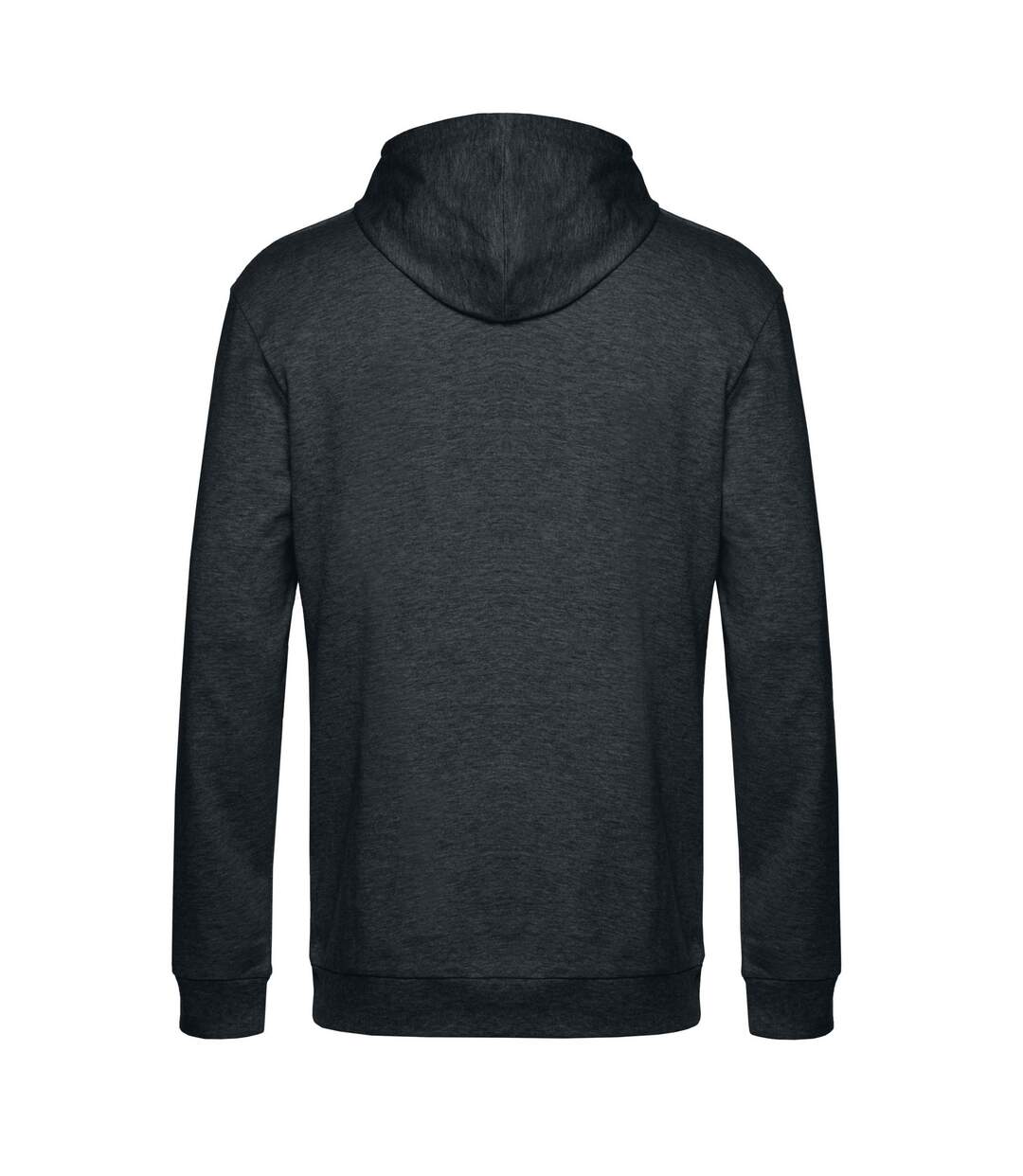 Sweat À Capuche Adulte Anthracite Chiné B&C-2