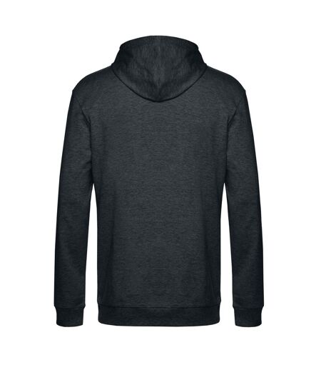 Sweat À Capuche Adulte Anthracite Chiné B&C