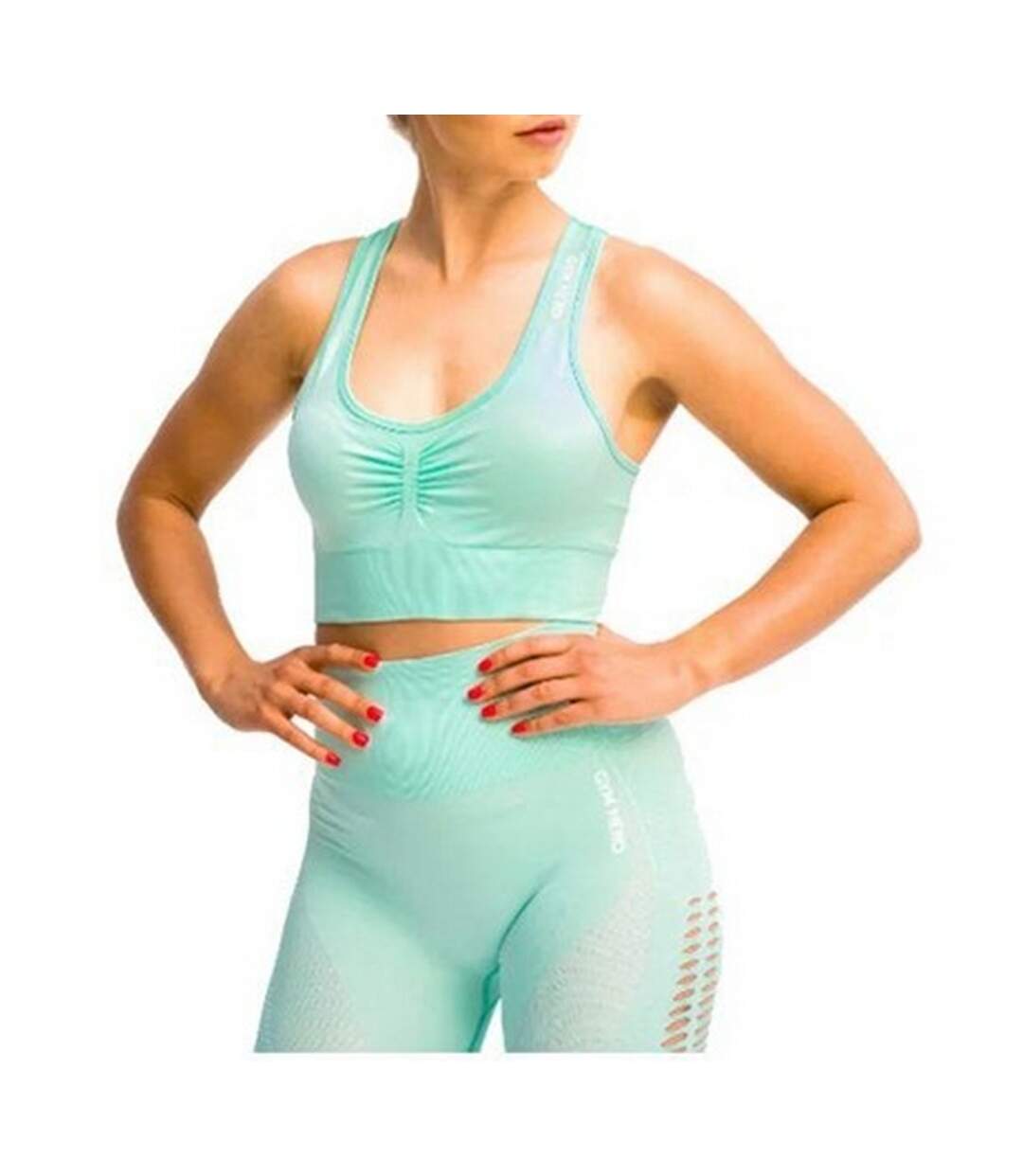 Brassière De Sport California Cute Femme Bleu Gym Hero-1