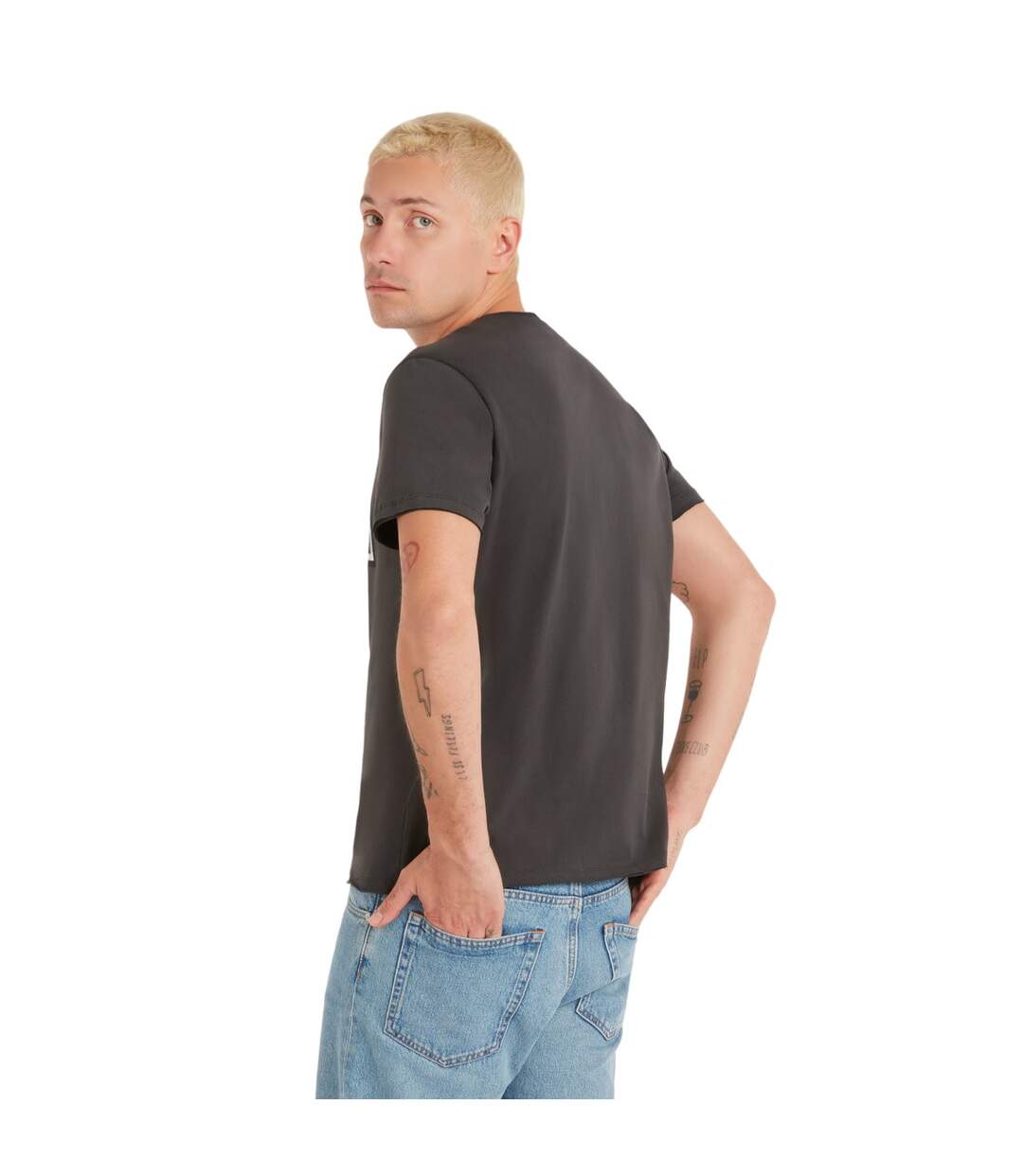Unisex Adult Logo T-shirt Charcoal Oasis-2