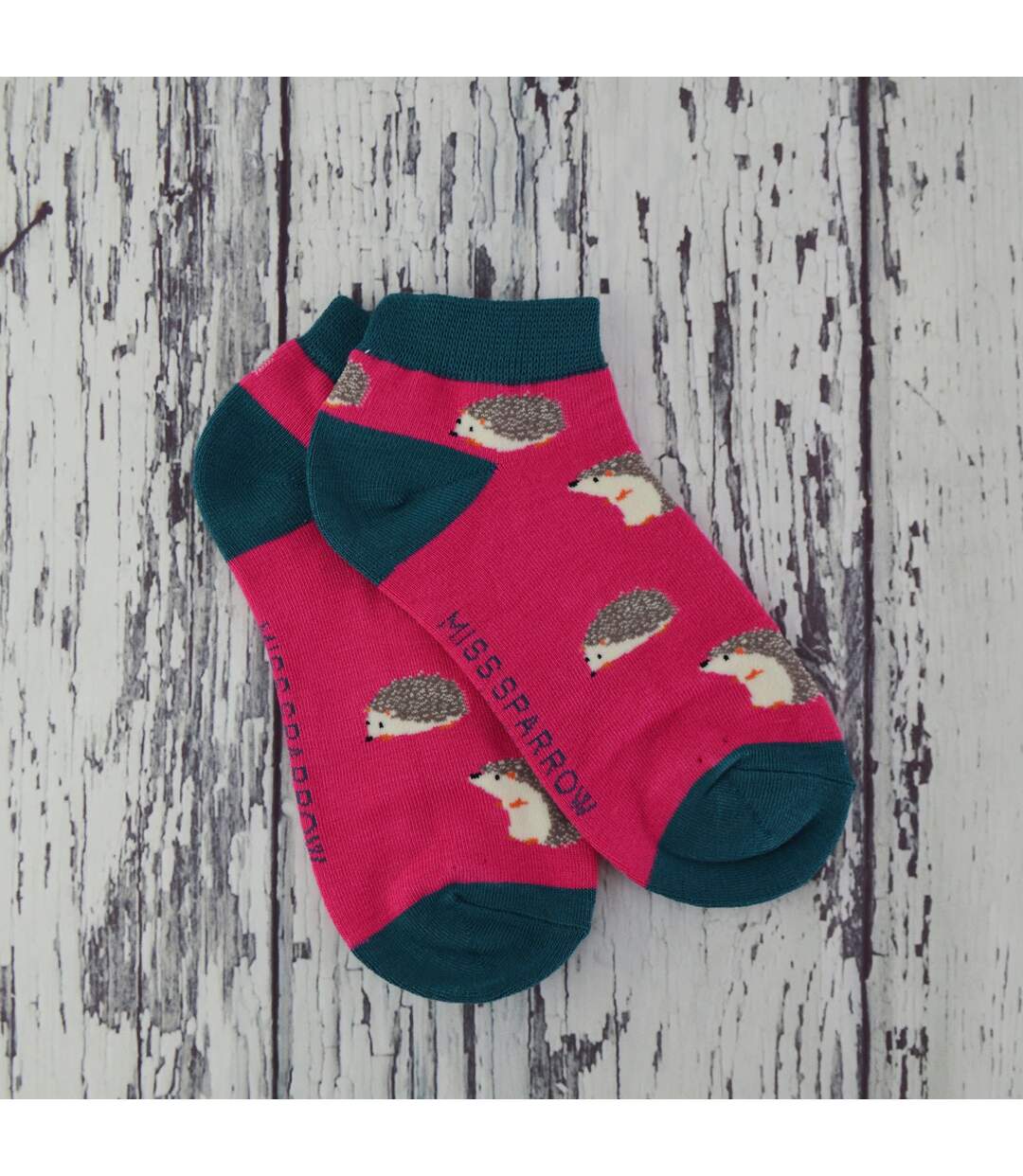 Miss Sparrow - Femme Chaussettes Courtes | Chaussettes Basses Fantaisie Animaux-3