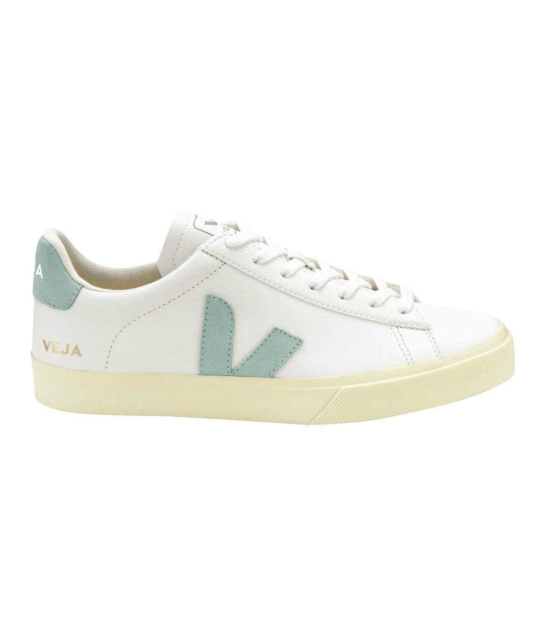 Baskets Motif/style V Femme Blanc Vert Matcha Veja-2