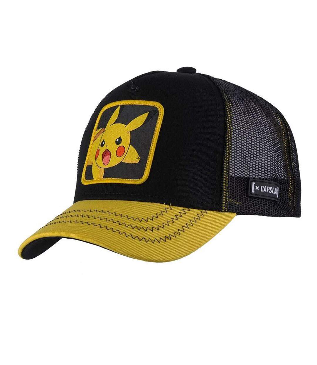 Casquette De Baseball Motif Pikachu Motif/style Capslab Freegun Noir Pokemon-1