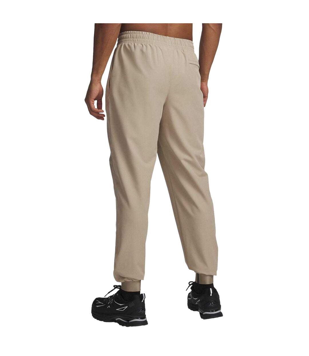 Mens Unstoppable Woven Joggers Beige Black Under Armour-3