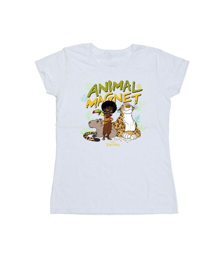 Disney - T-shirt ENCANTO ANIMAL MAGNET - Femme (Blanc) - UTBI19515