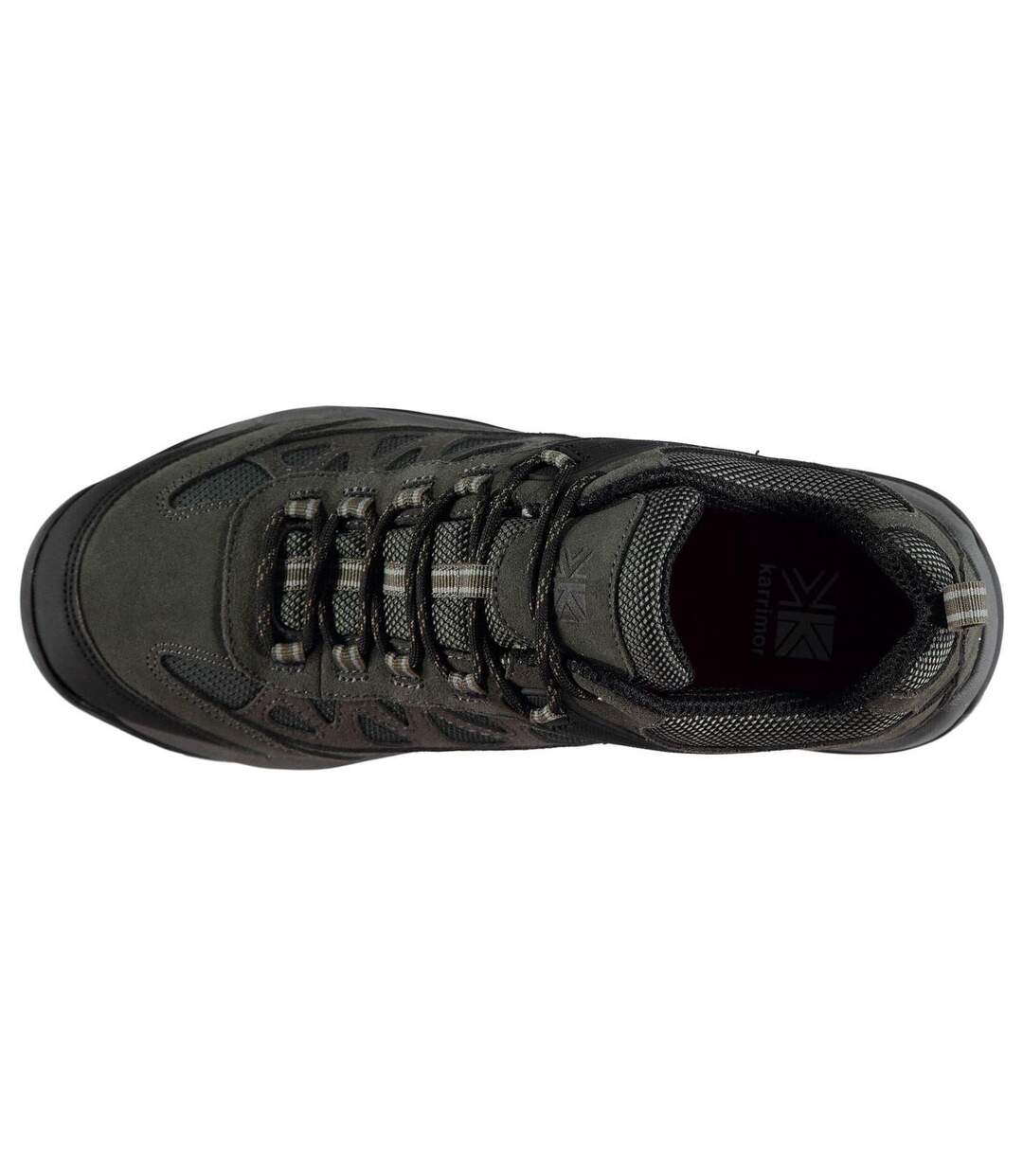 Mens Aspen Leather Waterproof Walking Shoes Charcoal Karrimor-2