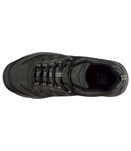 Mens Aspen Leather Waterproof Walking Shoes Charcoal Karrimor