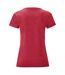 Fruit Of The Loom - T-shirt manches courtes ICONIC - Femme (Rouge chiné) - UTPC3400