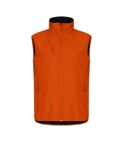 Mens Classic Soft Shell Jacket Blood Orange Clique