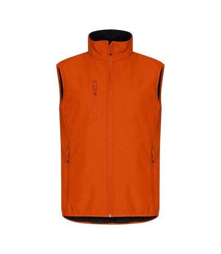 Mens Classic Soft Shell Jacket Blood Orange Clique
