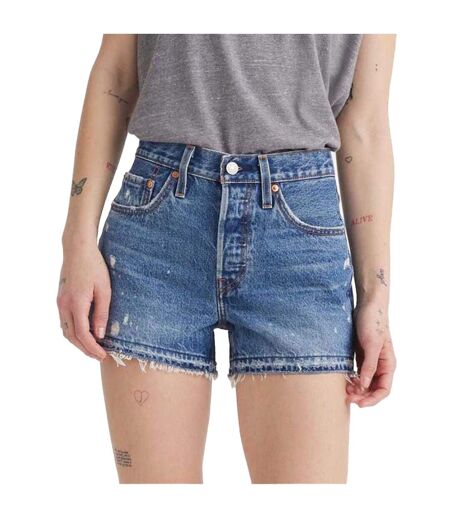 Short Style Déchirée Original Femme Bleu Levis