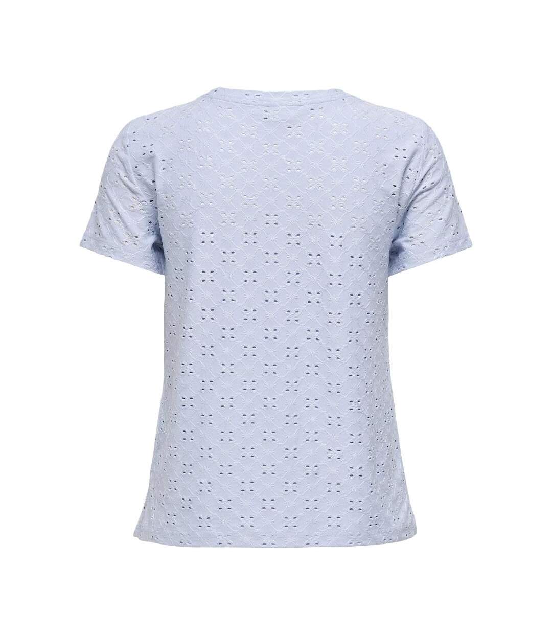 T-shirt bleu femme jdy cathinka - l-3