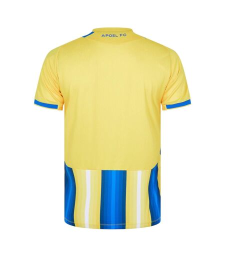 Mens 2023/24 Home Shirt Yellow Blue Apoel FC