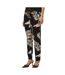 Pantalon fluide noir/beige femme vero moda joy - l-1