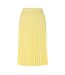 Jupe Mi-longue Motif/style Plissé Femme Jaune Lacoste-1